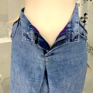 RARE Escada Sport Tina Linen&Cotton Blend Drawstring Jeans